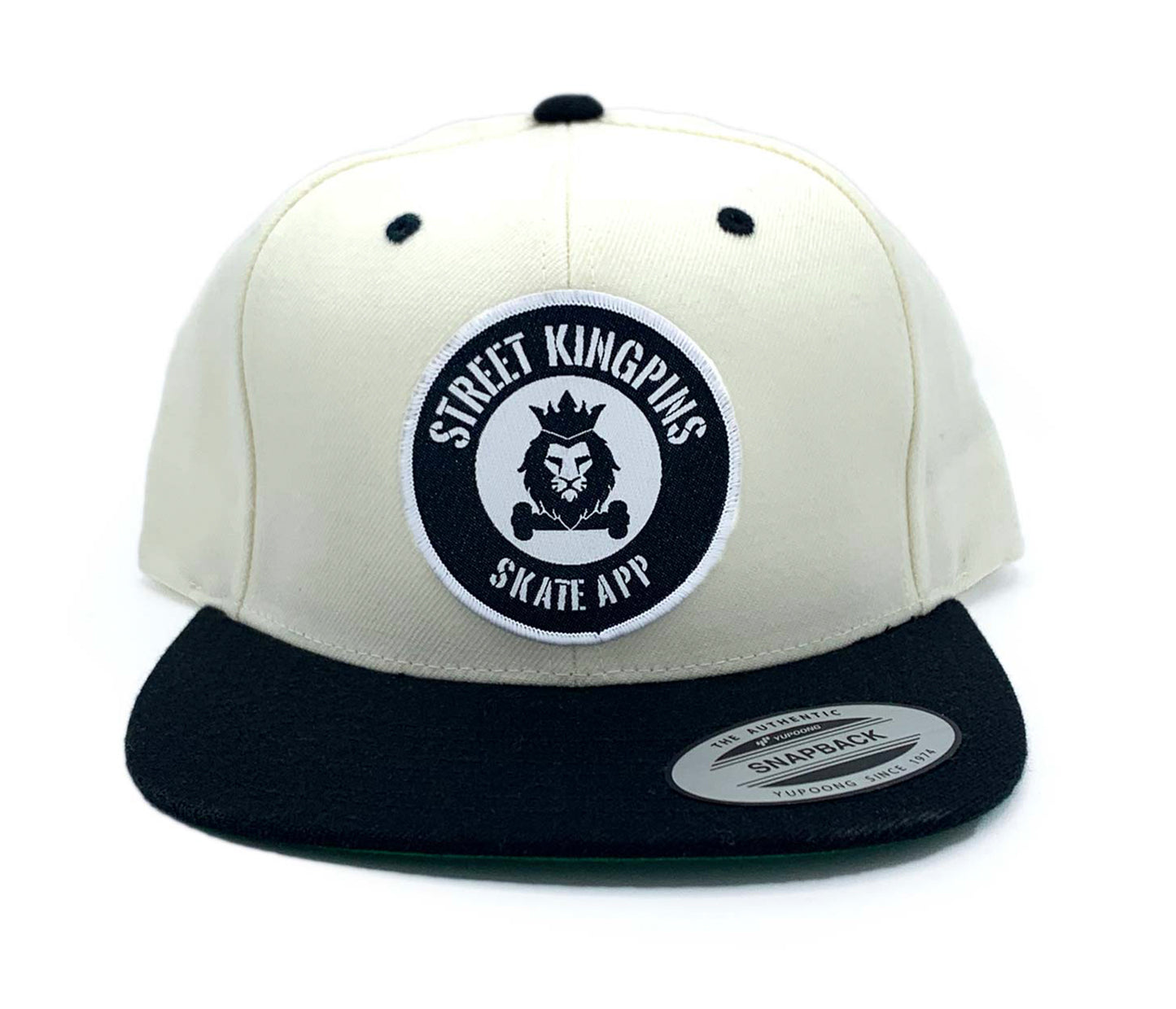 STKP Snapback Hat - White and Black