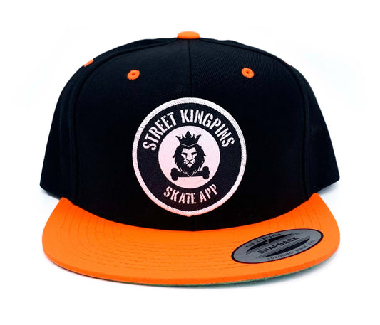 STKP Snapback Hat - Black and Orange